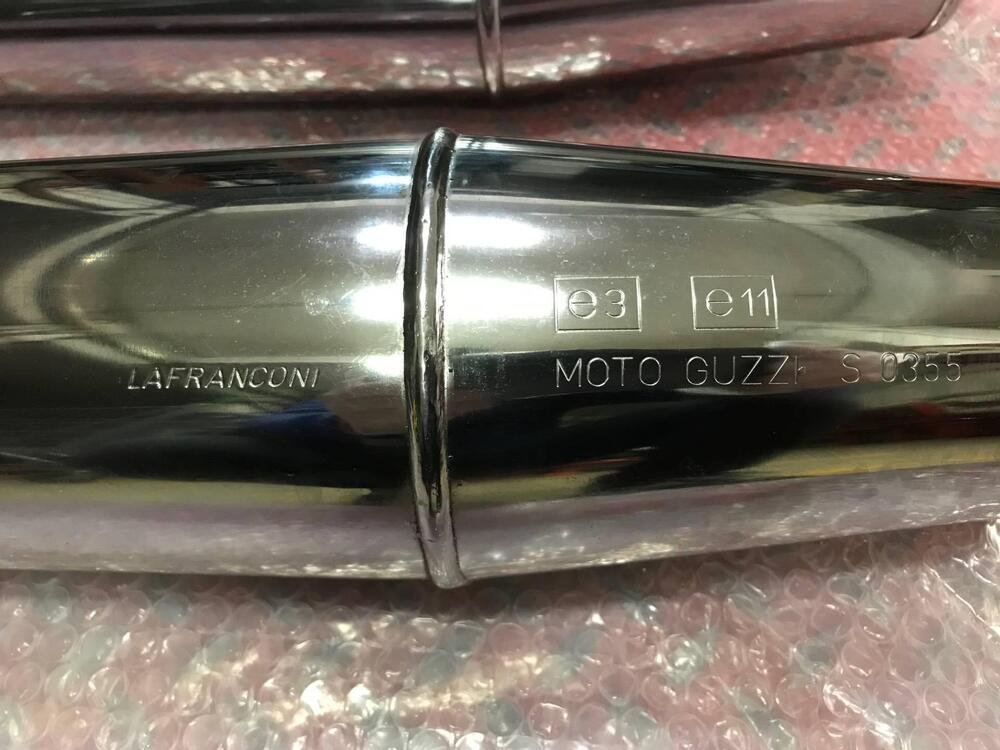 Marmitte Calif.Vintage completa di collettori VV Moto Guzzi (5)