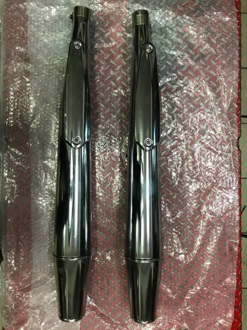 Marmitte Calif.Vintage completa di collettori VV Moto Guzzi