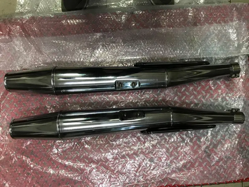 Marmitte Calif.Vintage completa di collettori VV Moto Guzzi (9)