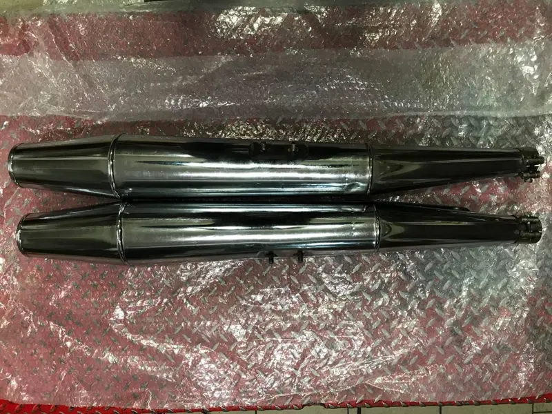 Marmitte Calif.Vintage completa di collettori VV Moto Guzzi (15)