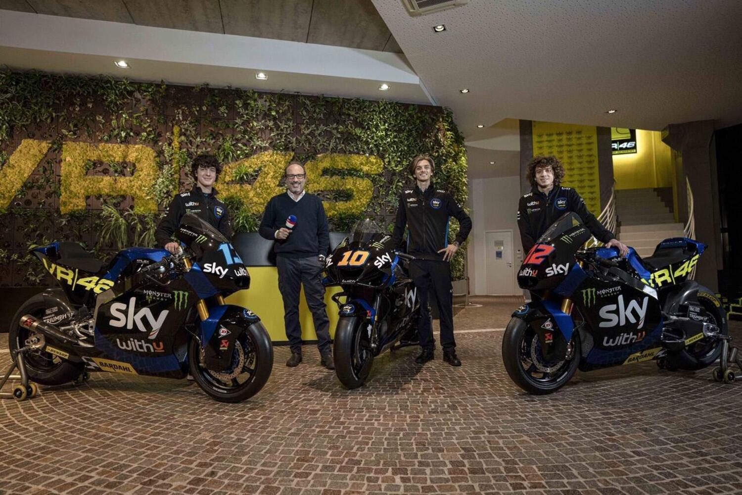 MotoGP, la livrea della Ducati Sky-VR46 di Luca Marini (e delle Kalex di Vietti e Bezzecchi)