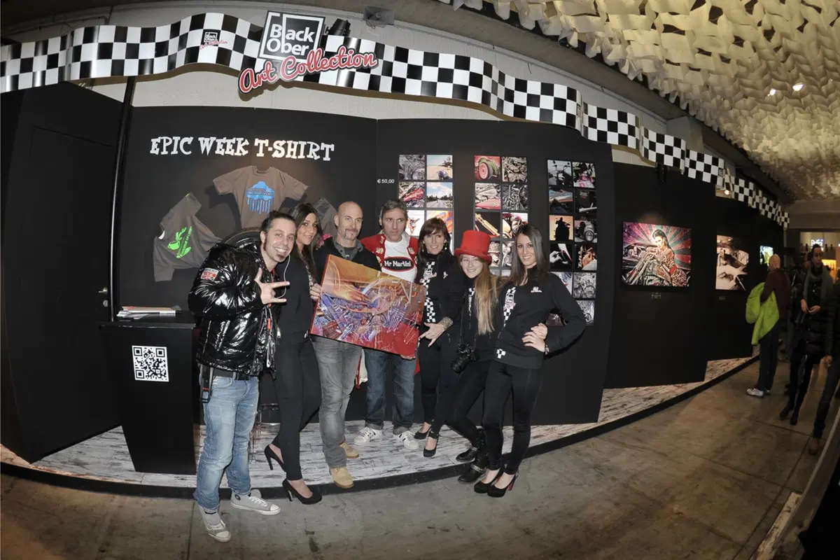 Una galleria d'arte by Blackober al Motor Bike Expo