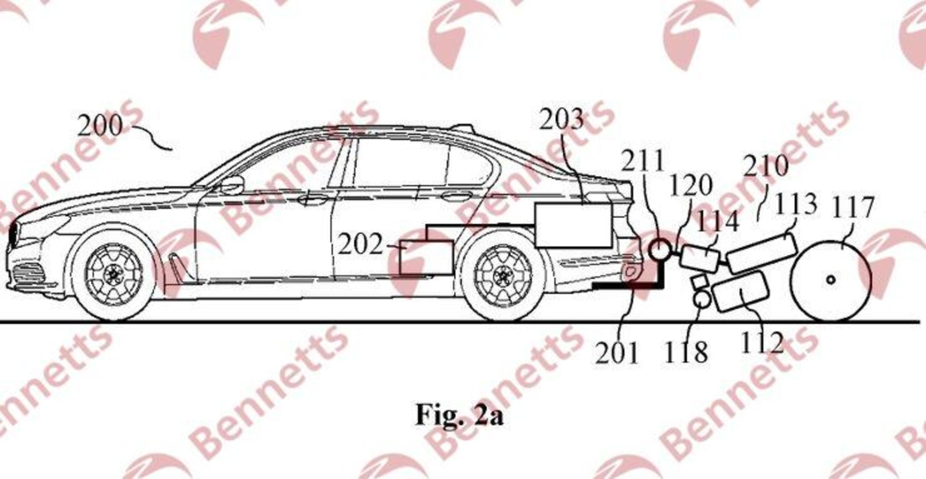 BMW brevetta la ruota a traino: un po&#039; generatore un po&#039; moto