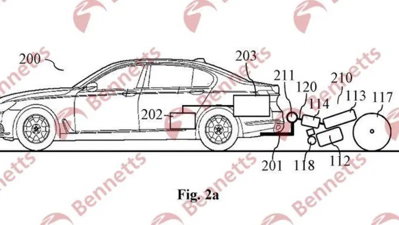BMW brevetta la ruota a traino: un po' generatore un po' moto