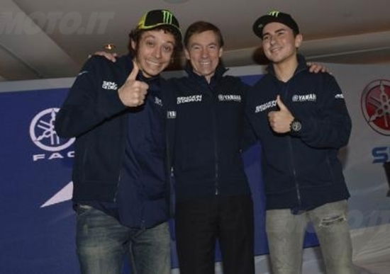 Rossi e Lorenzo compagni di squadra per la prima volta