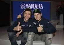 Rossi e Lorenzo compagni di squadra per la prima volta
