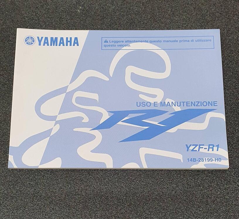 USO E MANUTENZIONE MANUALE YAMAHA YZF-R1 1000