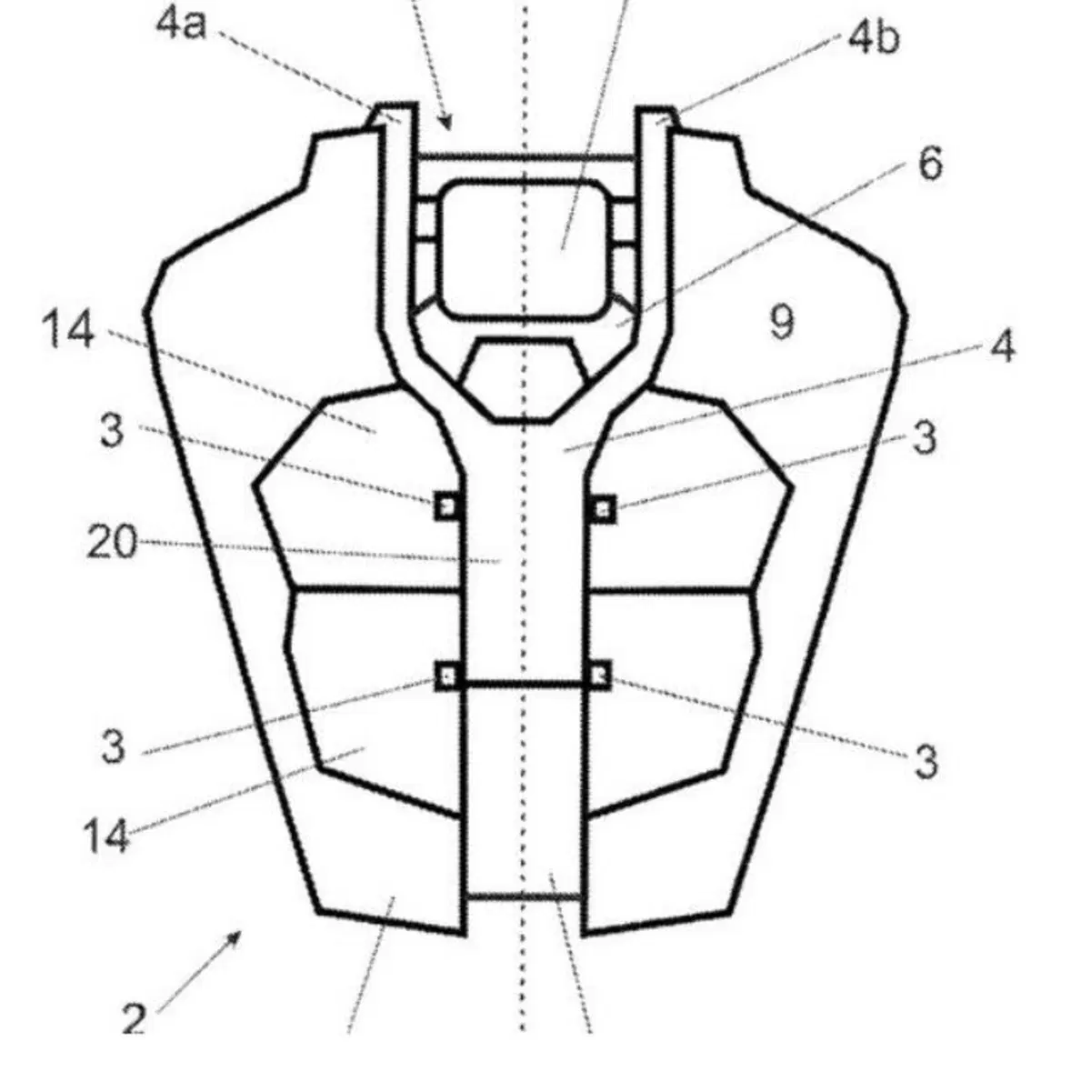 KTM deposita un brevetto per l'alloggiamento anteriore dei radar (2)