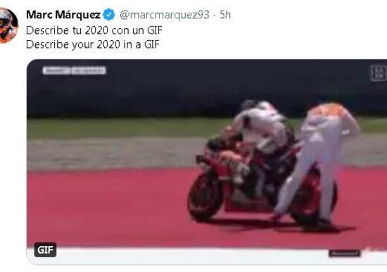 Gli auguri social di Buon Anno da Marc Marquez