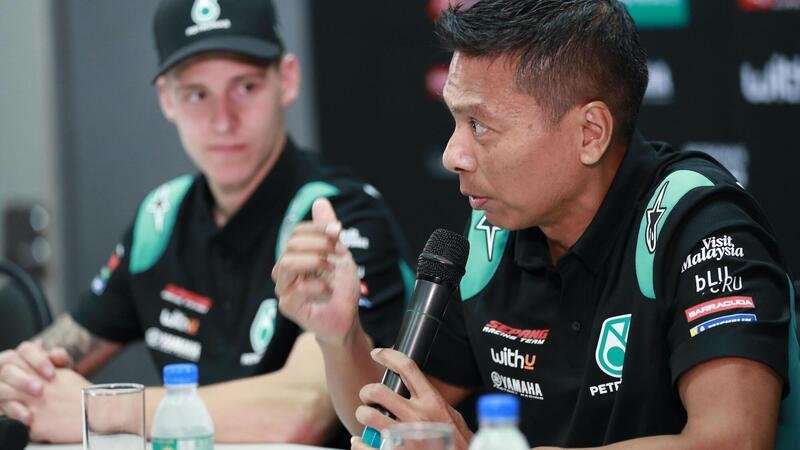 Razlan Razali, il boss del Petronas Sepang Racing Team, in missione anti-Covid per conto di Dorna