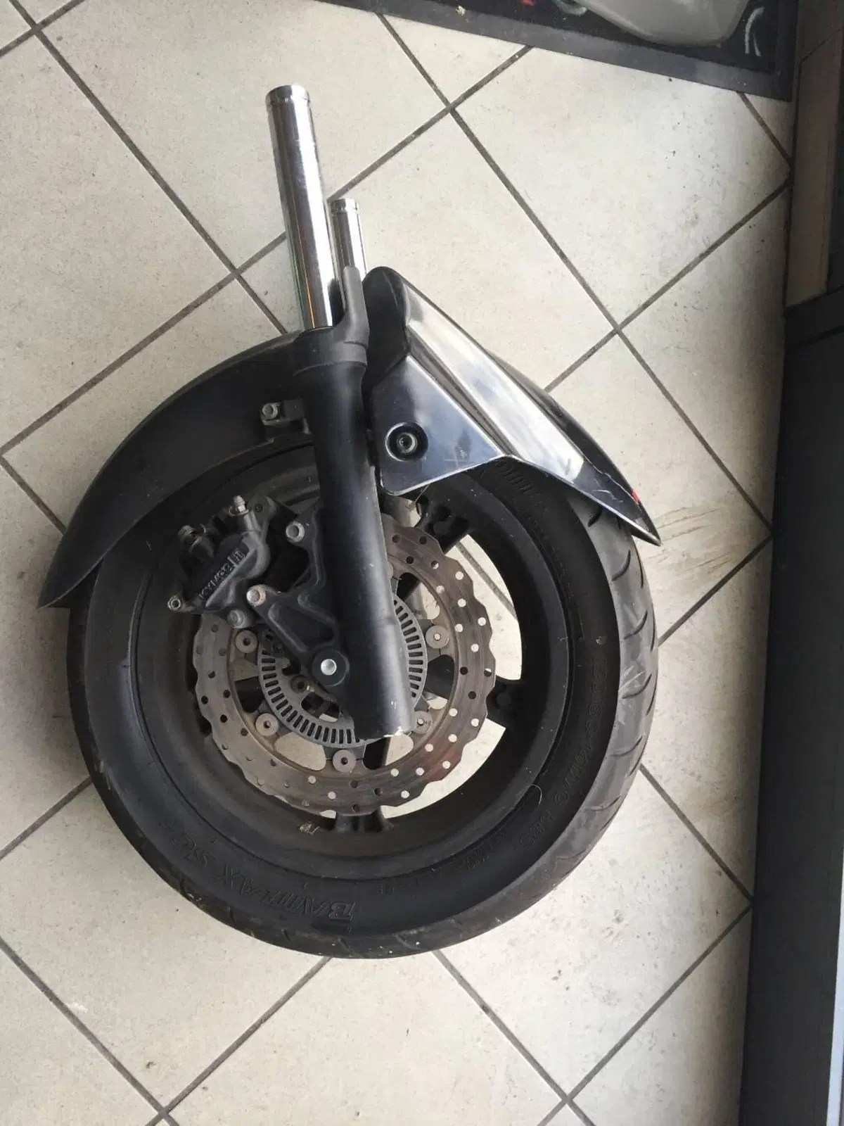 Ruota+forcella+parafango ant Kymco DT125