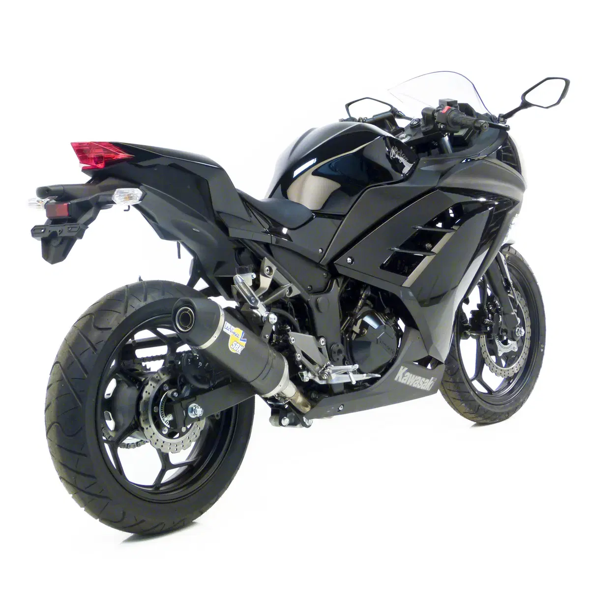 LeoVince Slip-on LV ONE per Kawasaki Ninja 300 (3)