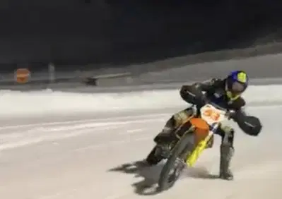 Tito Rabat, di traverso sulla neve