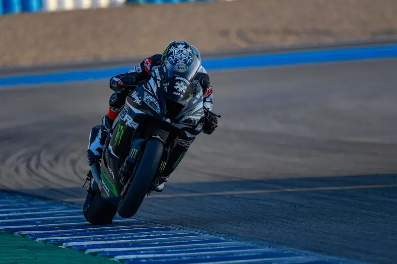 Jonathan impegnato nei test precampionato dello scorso novembre a Jerez