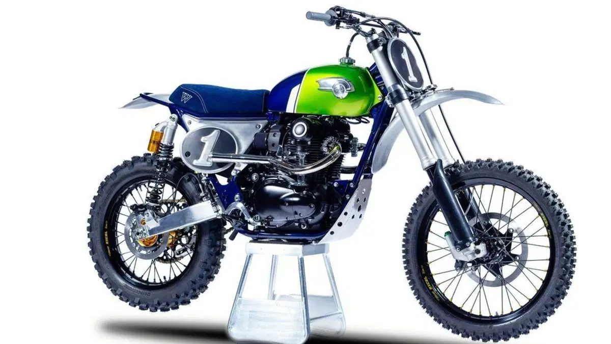 Kawasaki W800 cross, da MRS Oficina