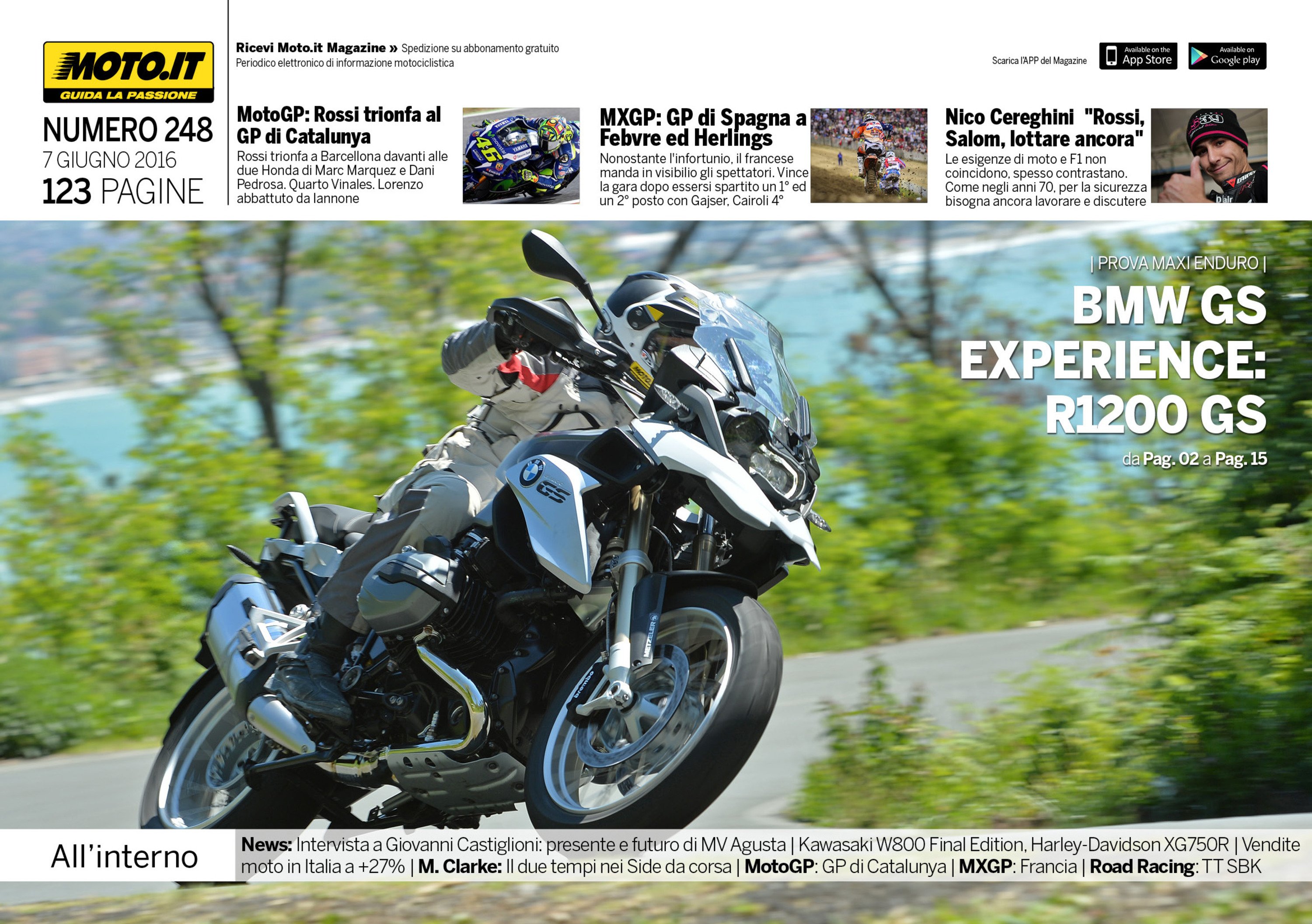 Magazine n&deg;248, scarica e leggi il meglio di Moto.it 