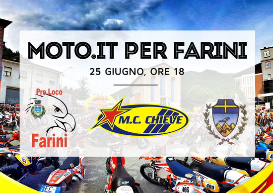 Moto.it per Farini: tutti insieme il 25 giugno!