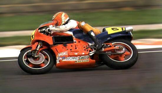 Takazumi Katayama con la NR 500