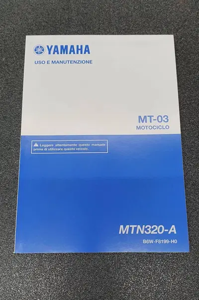 USO E MANUTENZIONE MANUALE PER YAMAHA MT-03