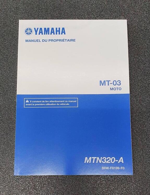 USO E MANUTENZIONE MANUALE YAMAHA MT-03 IN FRANCES