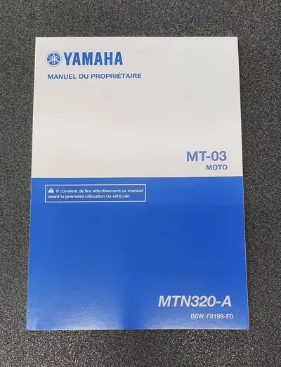 USO E MANUTENZIONE MANUALE YAMAHA MT-03 IN FRANCES