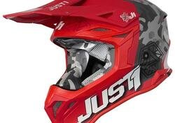 Casco Just-1 J39 Kinetic Camo Rosso Just1