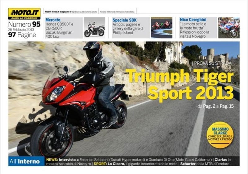 Magazine n&deg; 95, scarica e leggi il meglio di Moto.it  