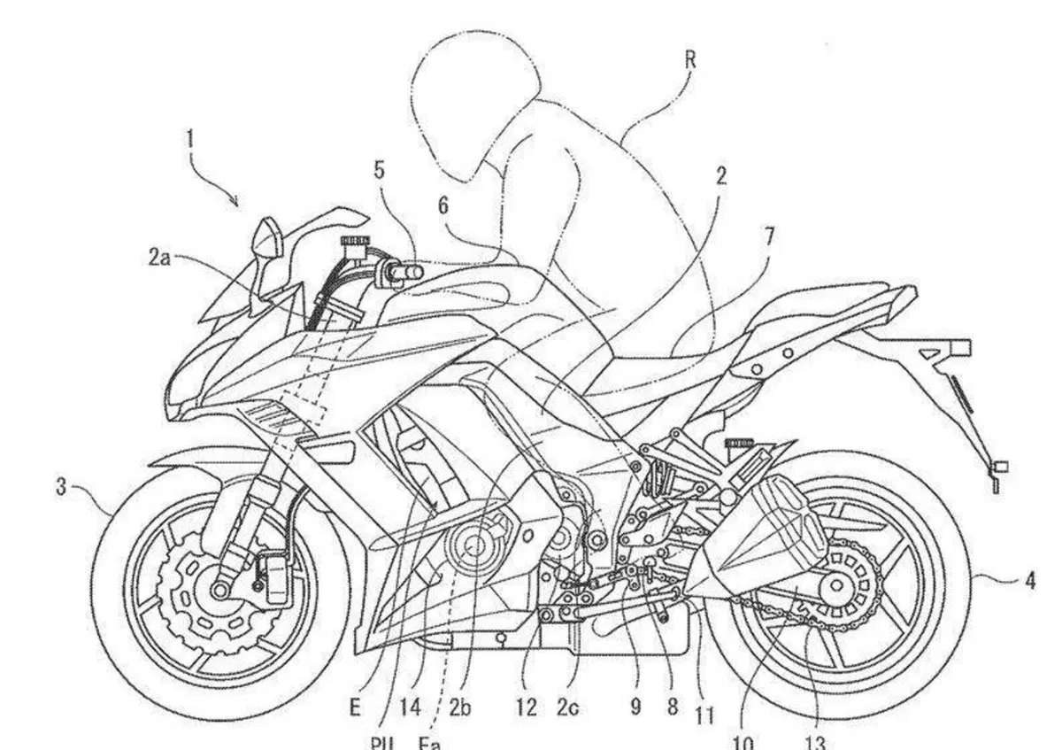 Kawasaki, un brevetto di comando cambio elettronico