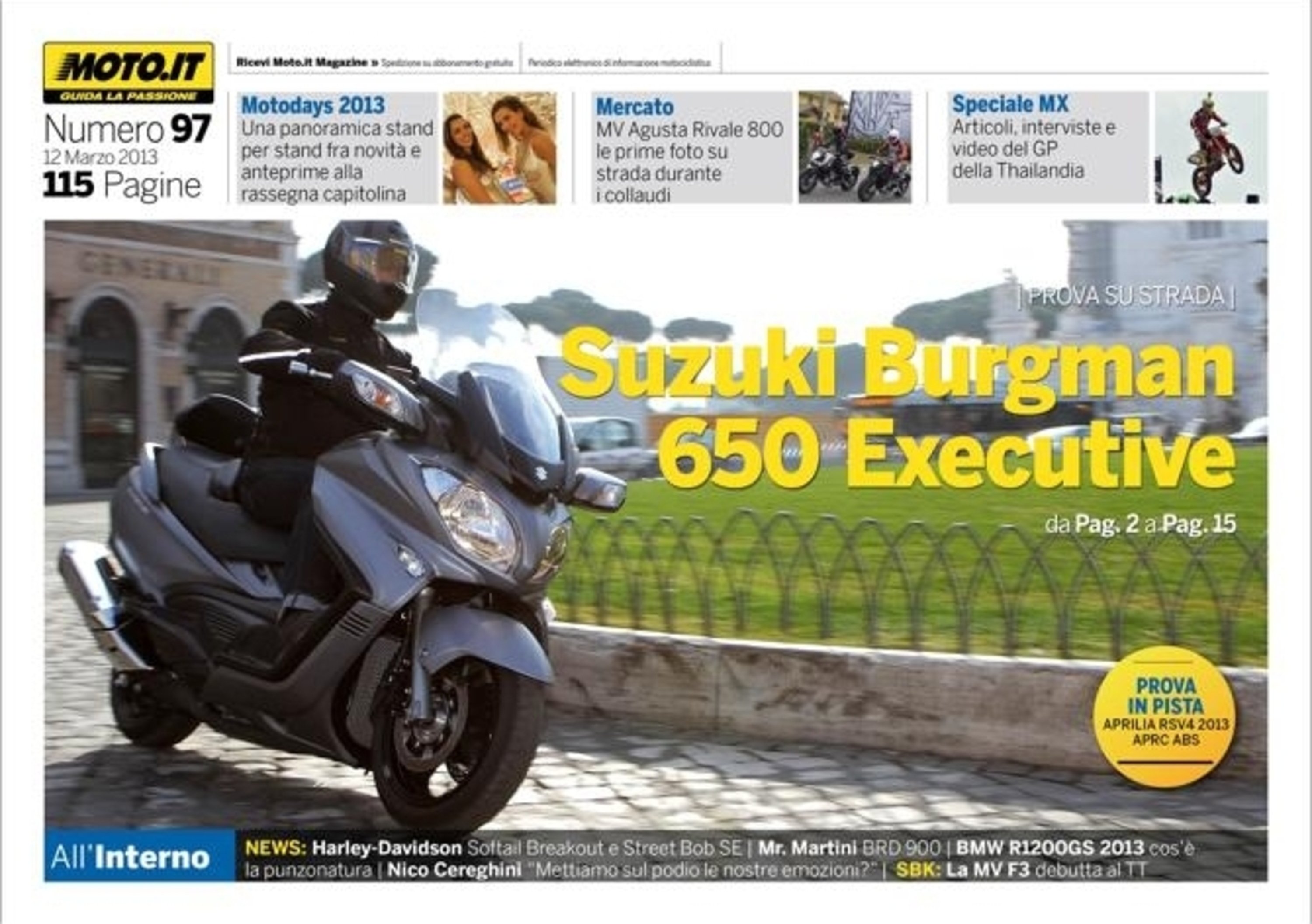 Magazine n&deg; 97, scarica e leggi il meglio di Moto.it  