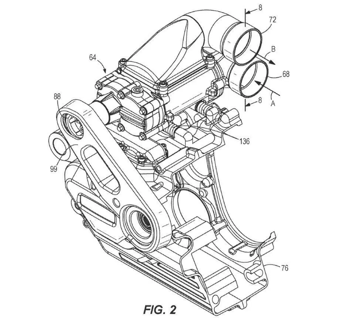 Harley-Davidson, brevetto per un V2 sovralimentato (7)