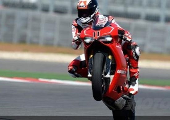 Nicky Hayden e Ben Spies in pista ad Austin con la Ducati 1199 Panigale R