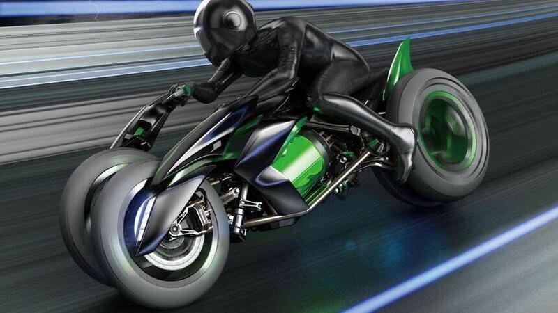 Kawasaki: spunta il brevetto per una moto sportiva a tre ruote