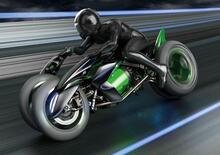 Kawasaki: spunta il brevetto per una moto sportiva a tre ruote