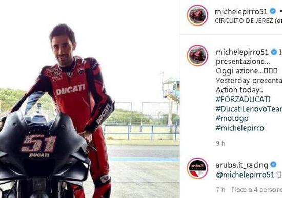 MotoGP. La Ducati Desmosedici GP21 è già nelle mani di Michele Pirro a Jerez [VIDEO]