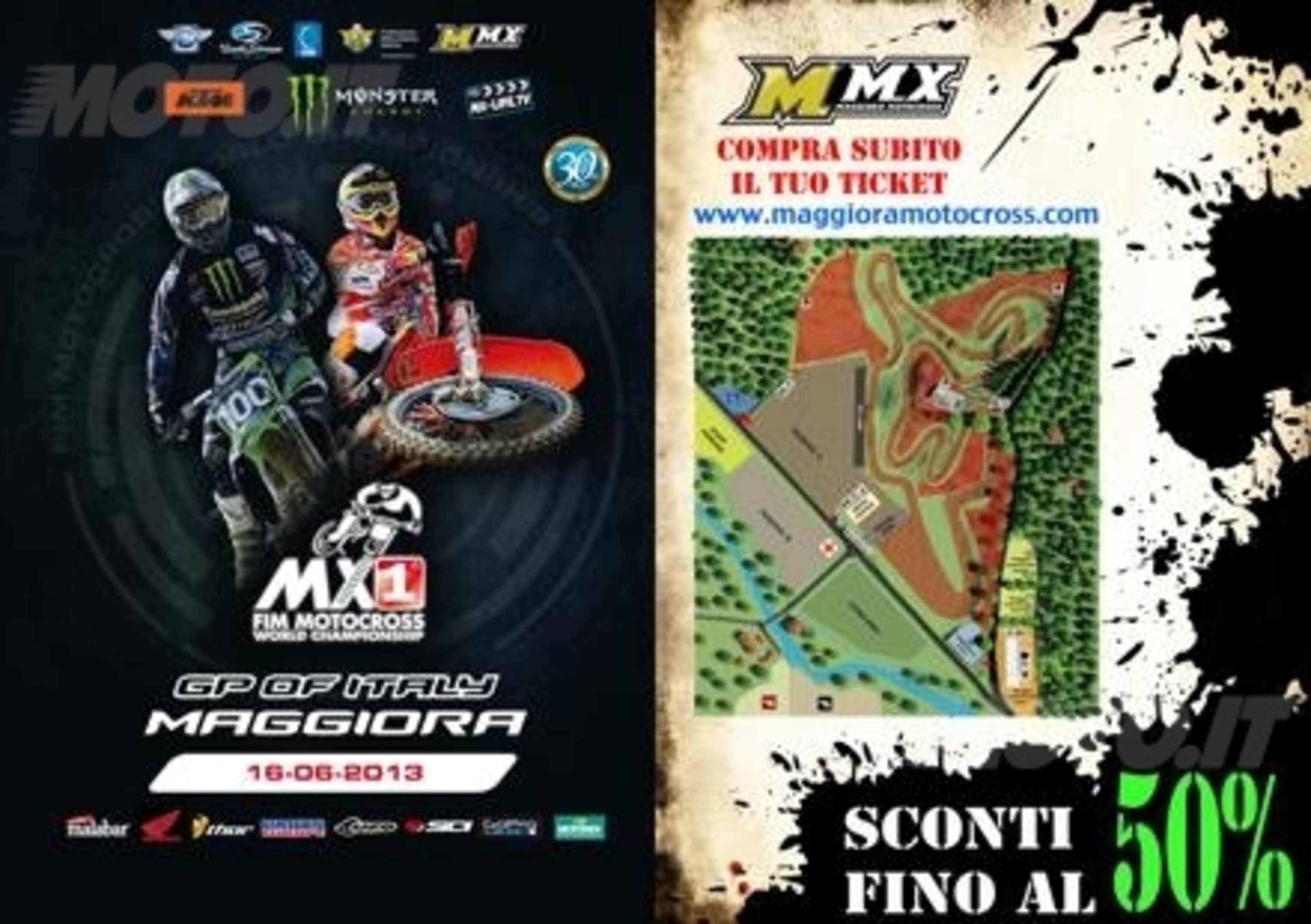 Al via le prevendite per il GP d&rsquo;Italia Motocross a Maggiora: sconti fino al 50%