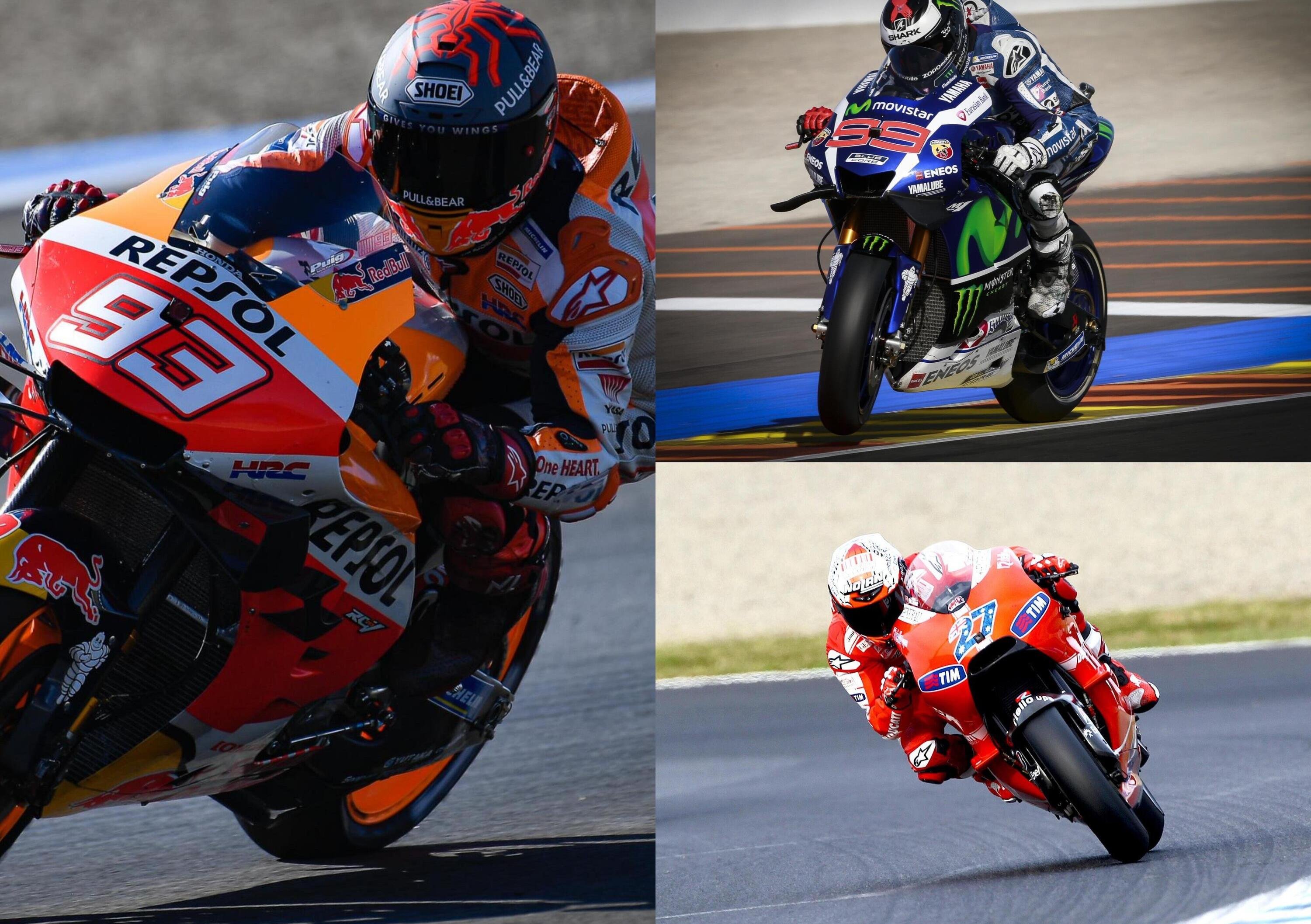 MotoGP: Stoner, Lorenzo o Marquez il rivale pi&ugrave; forte di Valentino Rossi?