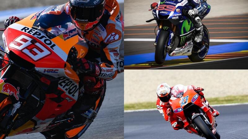 MotoGP: Stoner, Lorenzo o Marquez il rivale pi&ugrave; forte di Valentino Rossi?
