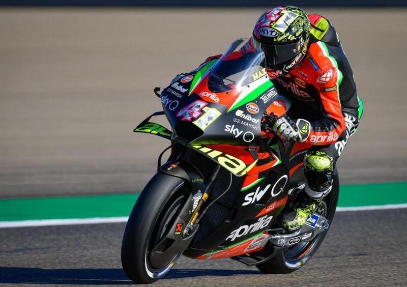 MotoGP 2021. La nuova Aprilia in pista a Jerez