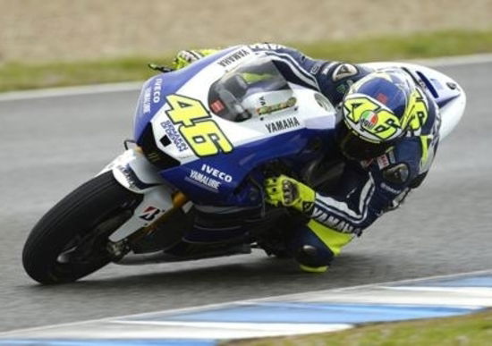 Test Jerez, Rossi: Solo in gara si vedrà il potenziale sull'acqua