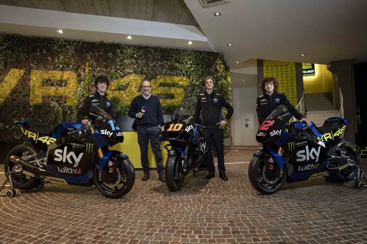 MotoGP, la livrea della Ducati Sky-VR46 di Luca Marini (e delle Kalex di Vietti e Bezzecchi) (2)