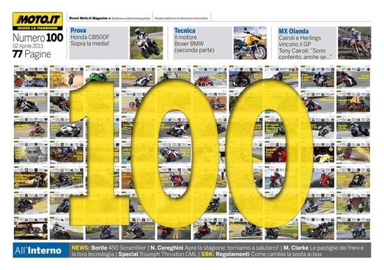 Magazine n° 100, scarica e leggi il meglio di Moto.it  