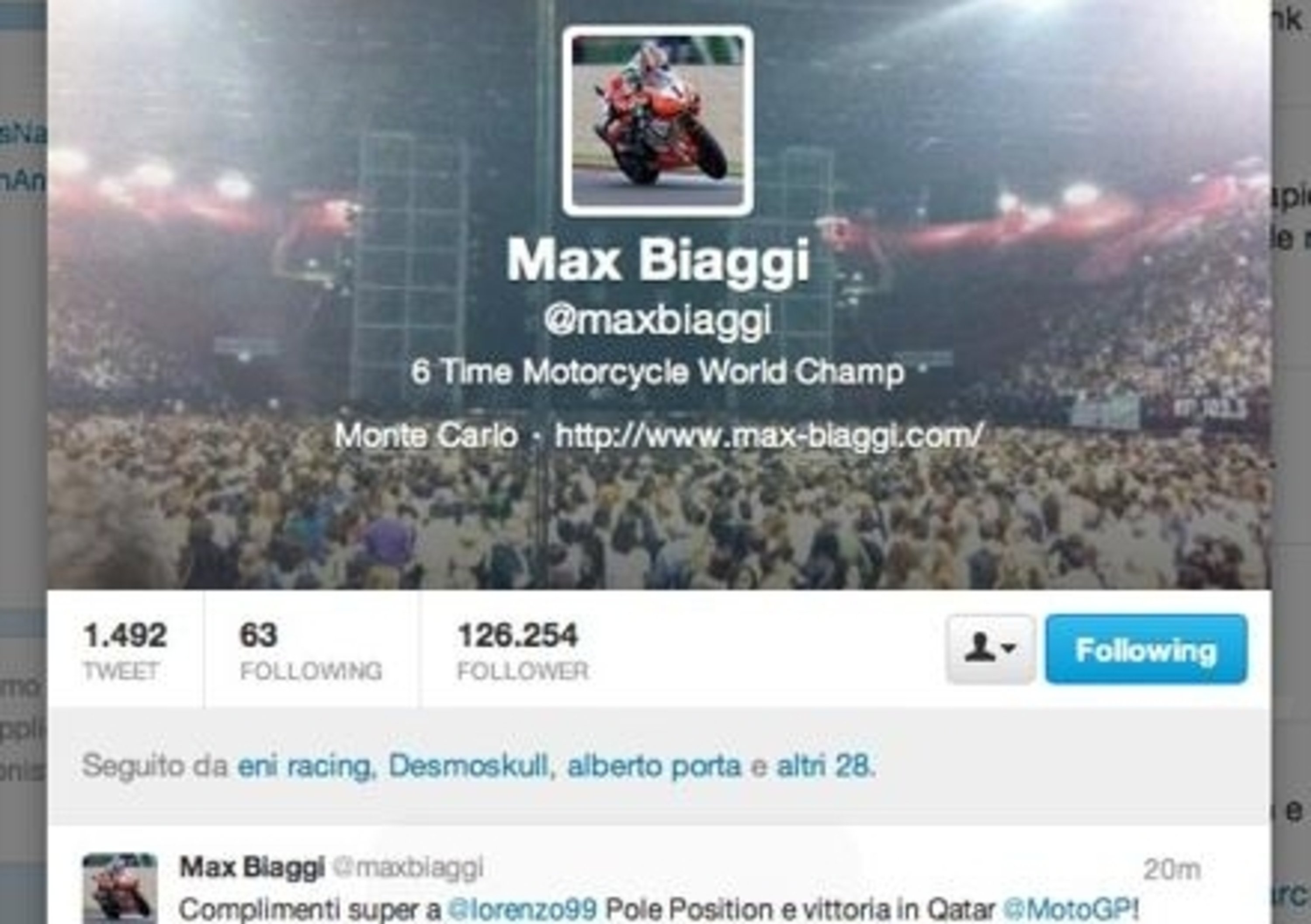 Max Biaggi: complimenti a Lorenzo, bella rimonta di Rossi!