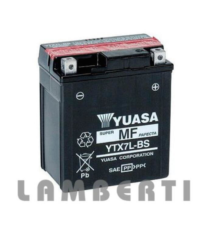 BATTERIA ORIGINALE YUASA YTX7L-BS DERBI SM DRD 4T