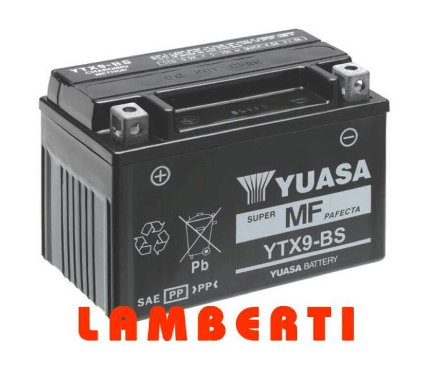BATTERIA ORIGINALE YUASA YTX9-BS KAWASAKI ZX6R NIN