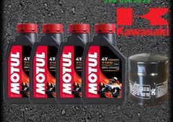 KIT TAGLIANDO OLIO MOTUL 7100 10W40 + FILTRO KAWAS 