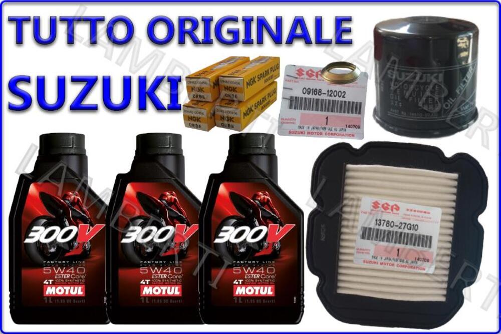 KIT TAGLIANDO ORIGINALE FILTRO ARIA OLIO 300V 5W40 