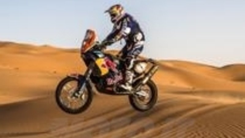 Abu Dhabi Desert Challenge. Vince Marc Coma (KTM). Sunderland (Honda) terzo
