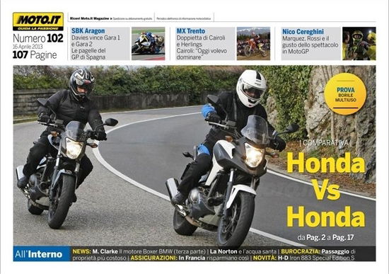 Magazine n° 102, scarica e leggi il meglio di Moto.it  