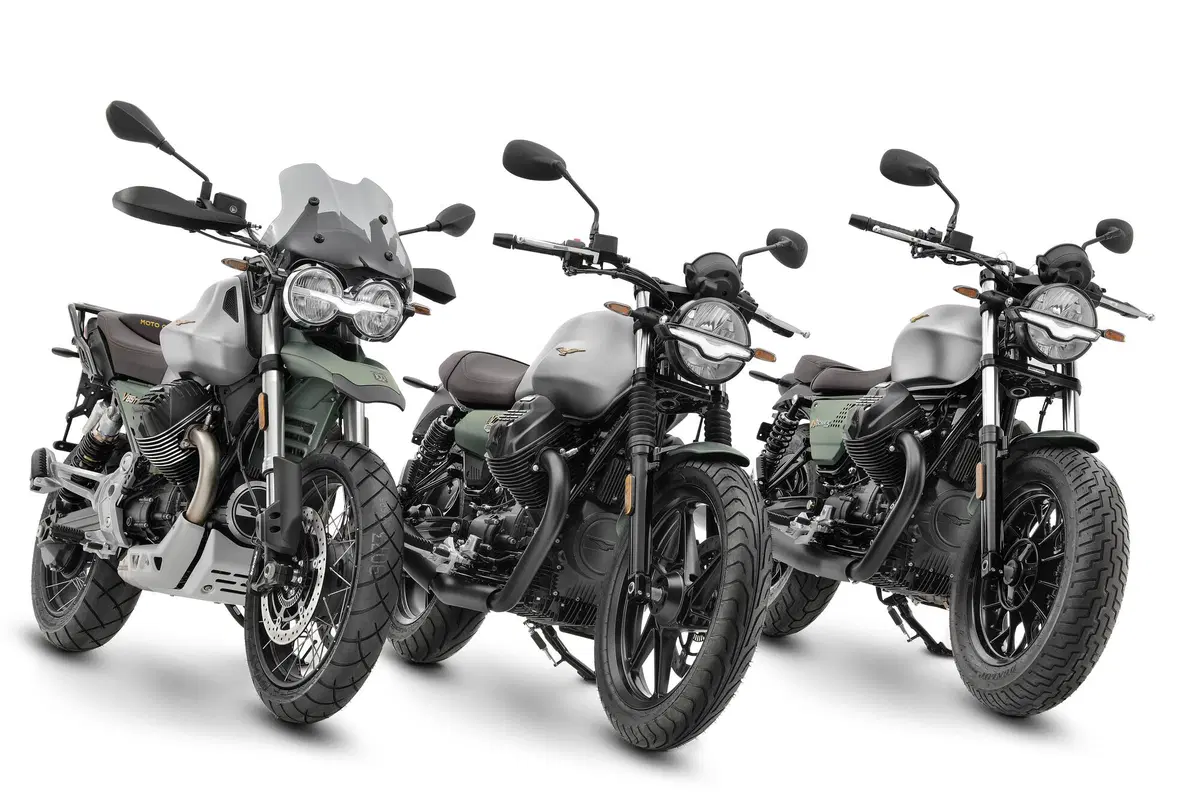 Livrea Centenario per le Moto Guzzi V85TT, V7 e V9 serie speciale