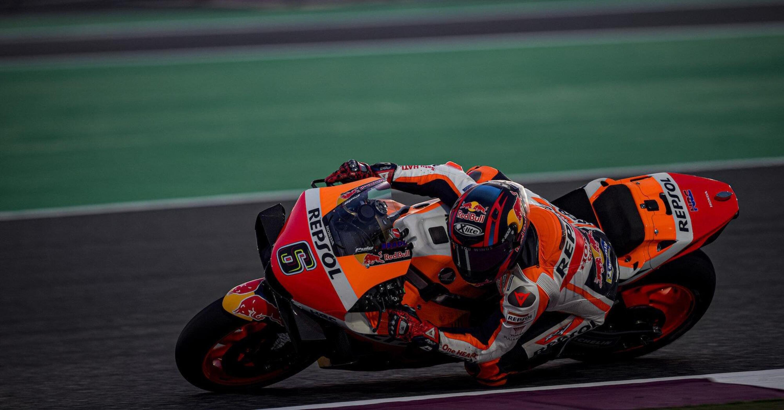 MotoGP 2021, test Qatar day 2: a tre ore dalla fine due Honda ai primi due posti